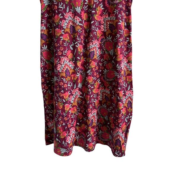 Soft Surroundings Size Medium Floral‎ Soft Essential Supima Cotton T Shirt Dress - Picture 5 of 8